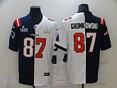 Nike Buccaneers 87 Rob Gronkowski Navy Blue White Super Bowl Patch Split Vapor Untouchable Limited Jersey Dzhi,baseball caps,new era cap wholesale,wholesale hats